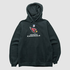 Arizona Cardinals Reebok 2000s Hooded Pullover Sweatshirt Black Vintage