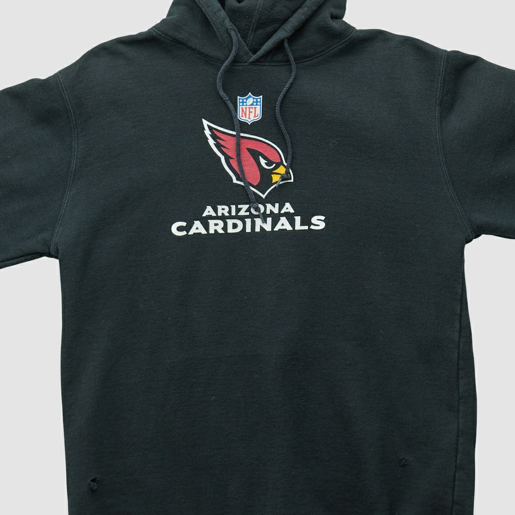 Arizona Cardinals Reebok 2000s Hooded Pullover Sweatshirt Black Vintage