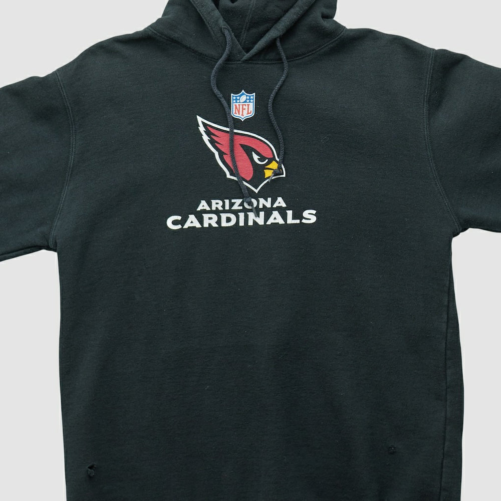 Arizona Cardinals Reebok 2000s Hooded Pullover Sweatshirt Black Vintage