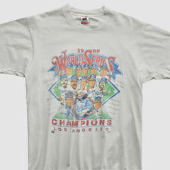World Series Fruit of The Loom 1988 T-shirt - White - M by Fanatics Real Vintage T-shirts
