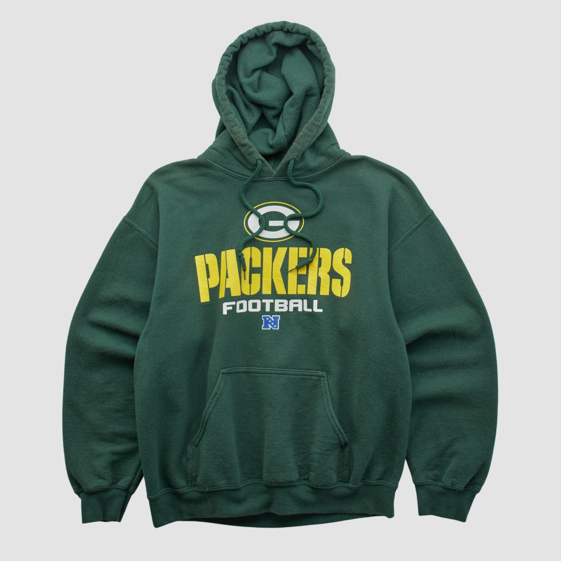 Green Bay Packers NFL 2000s Hooded Pullover Sweatshirt Green Vintage