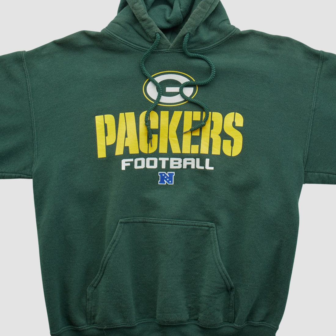 Green Bay Packers NFL 2000s Hooded Pullover Sweatshirt Green Vintage