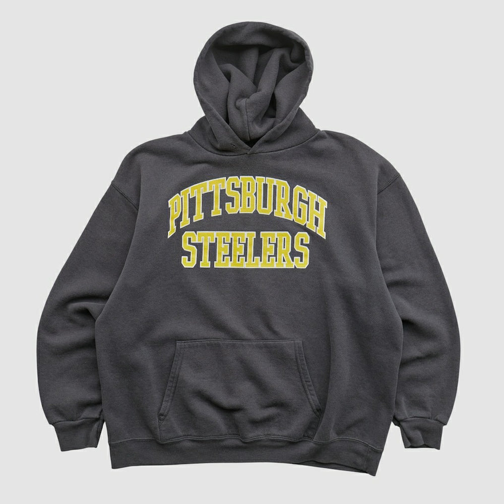 Pittsburgh Steelers NFL 2000s Hooded Pullover Sweatshirt Black Vintage
