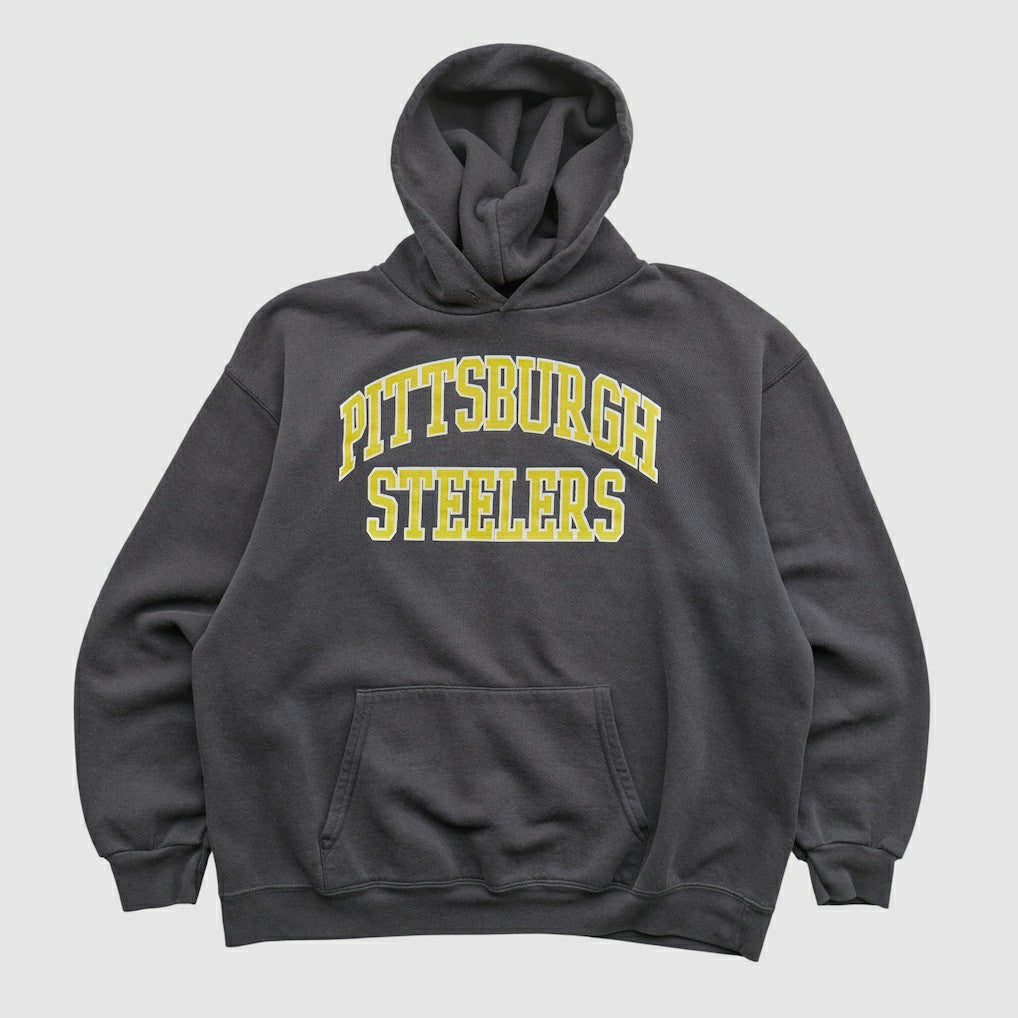 Pittsburgh Steelers NFL 2000s Hooded Pullover Sweatshirt Black Vintage