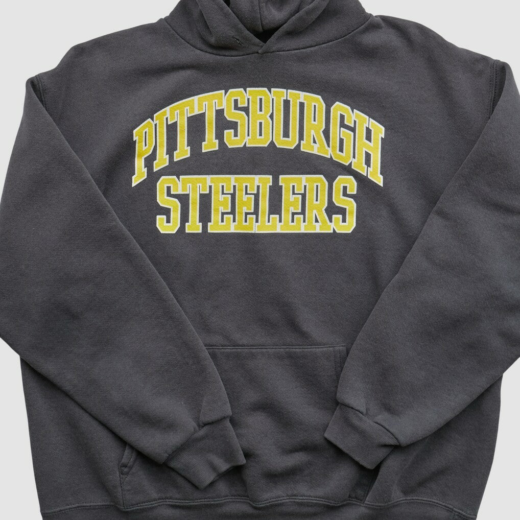 Pittsburgh Steelers NFL 2000s Hooded Pullover Sweatshirt Black Vintage