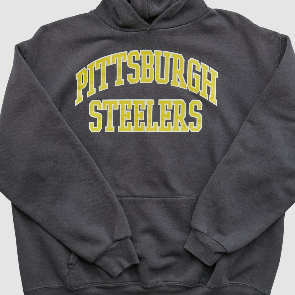 Pittsburgh Steelers NFL 2000s Hooded Pullover Sweatshirt Black Vintage