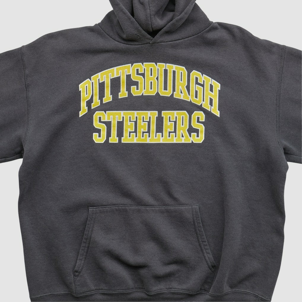 Pittsburgh Steelers NFL 2000s Hooded Pullover Sweatshirt Black Vintage