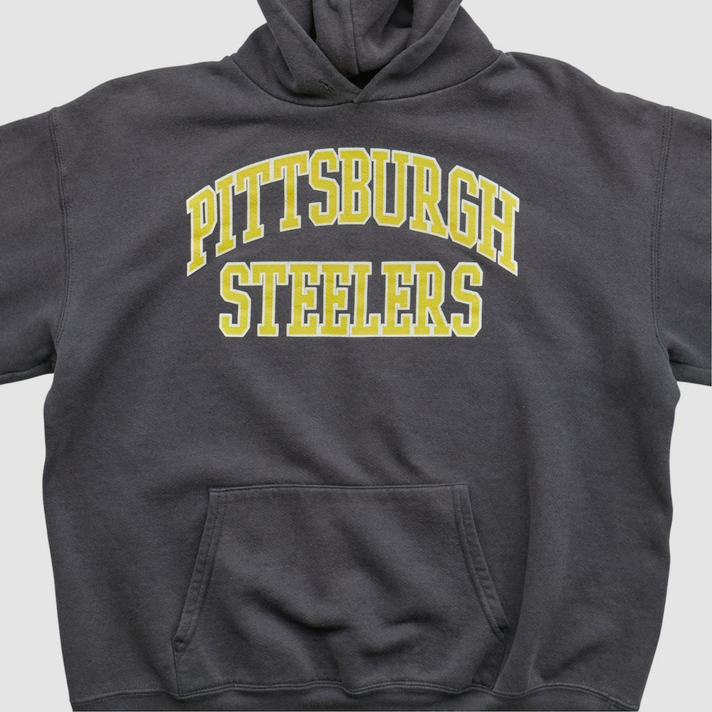 Pittsburgh Steelers NFL 2000s Hooded Pullover Sweatshirt Black Vintage