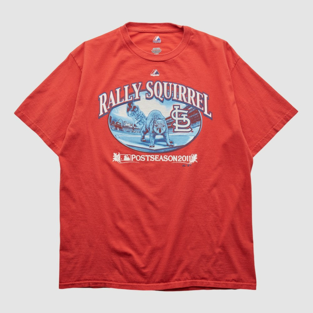 St. Louis Cardinals Majestic 2011 T-shirt - Red - L by Fanatics Real Vintage T-shirts