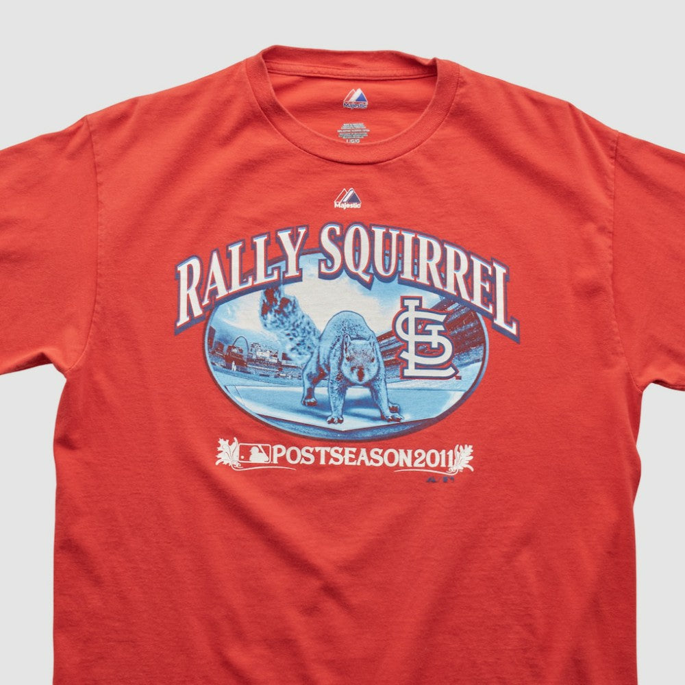 St. Louis Cardinals Majestic 2011 T-shirt - Red - L by Fanatics Real Vintage T-shirts