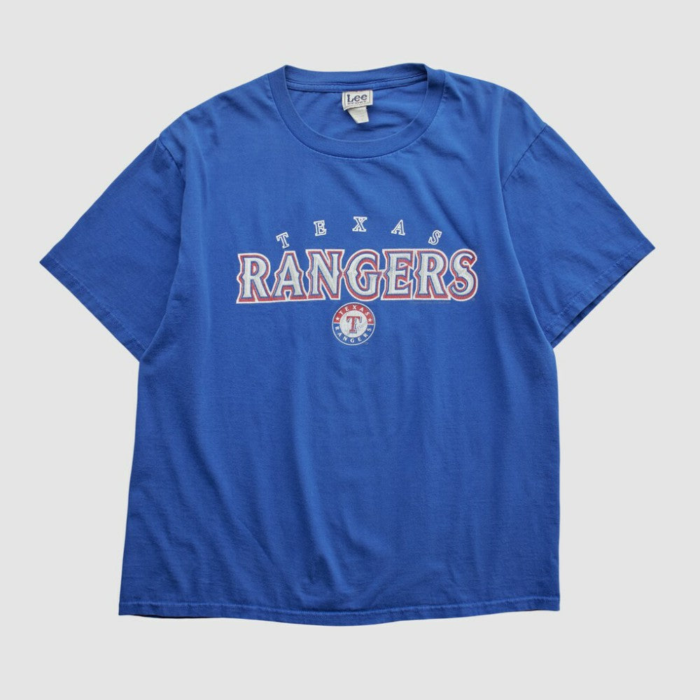 Texas Rangers Lee Sport 2000s T-shirt - Blue - M by Fanatics Real Vintage T-shirts