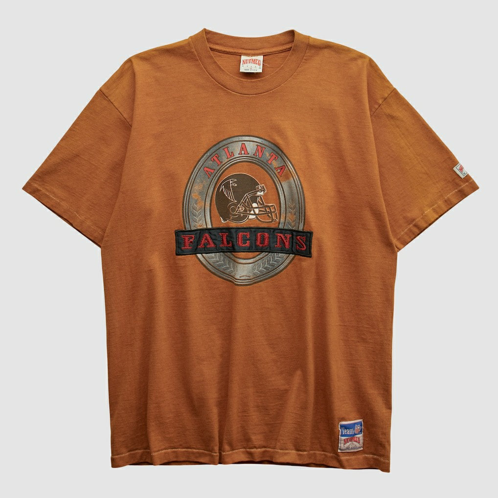 Atlanta Falcons Nutmeg Mills 90s T-shirt Clay Vintage