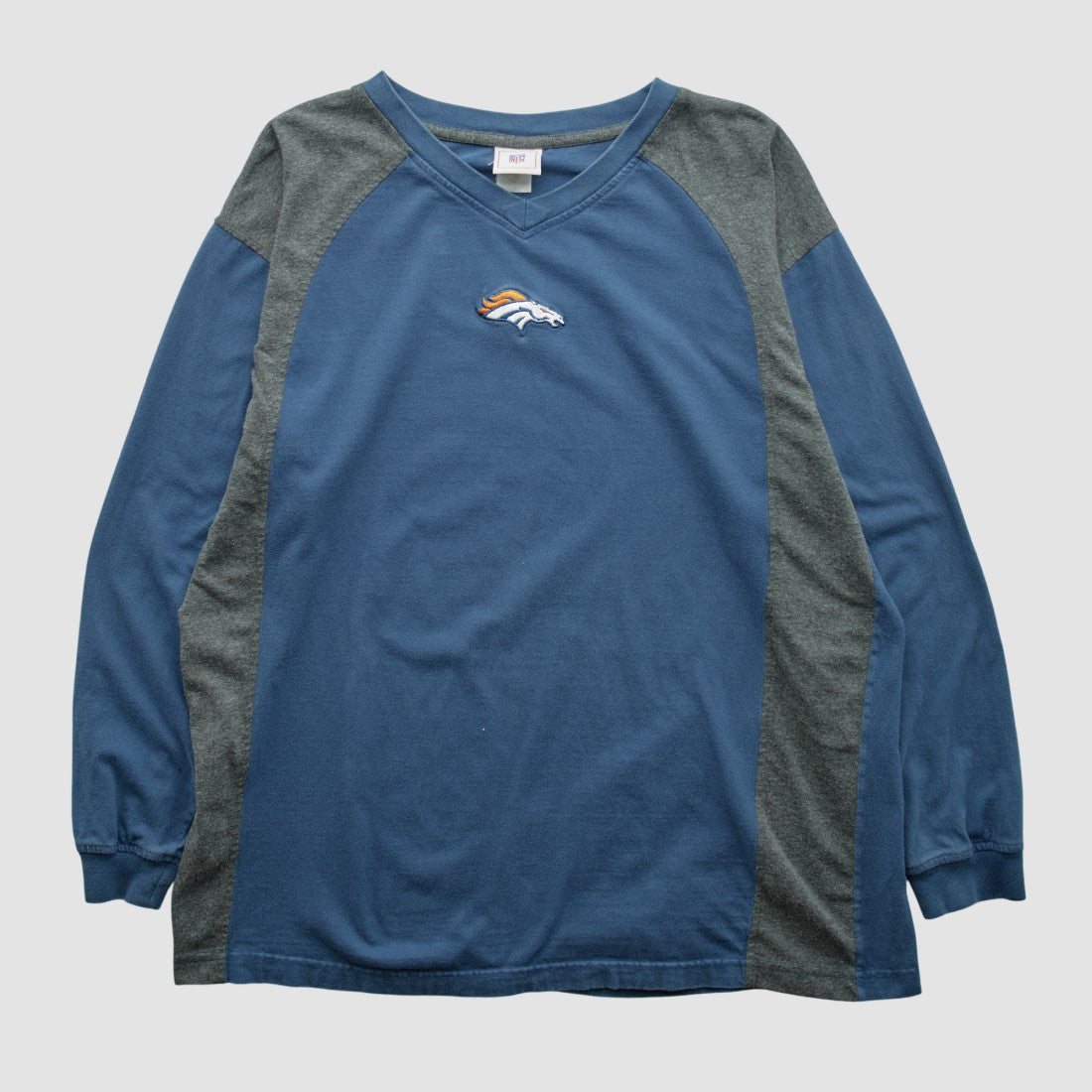 Denver Broncos NFL 2000s Long Sleeve T-shirt Navy Vintage