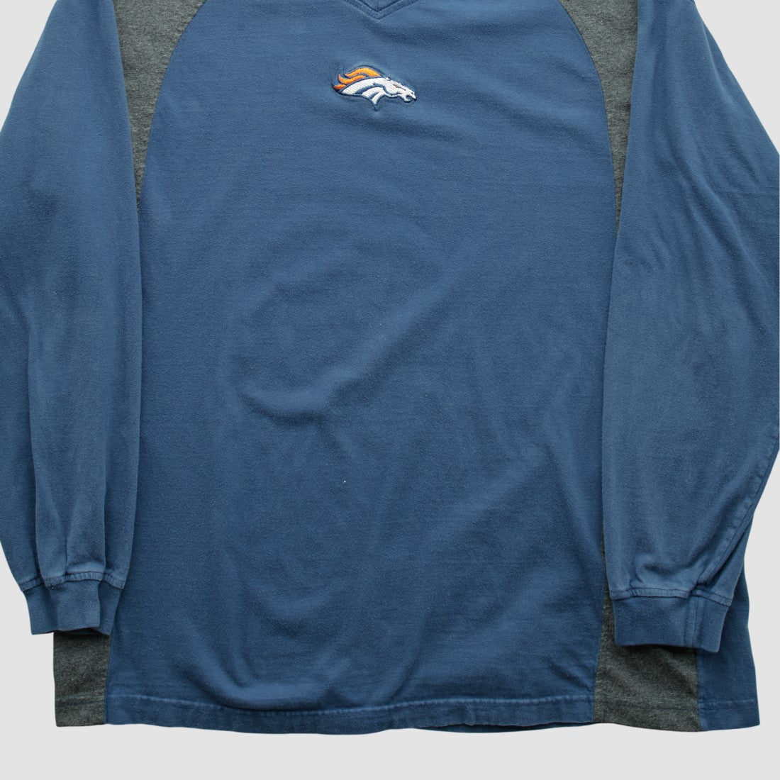 Denver Broncos NFL 2000s Long Sleeve T-shirt Navy Vintage