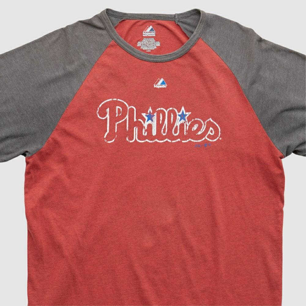 Philadelphia Phillies Majestic 2000s T-shirt - Red - M by Fanatics Real Vintage T-shirts