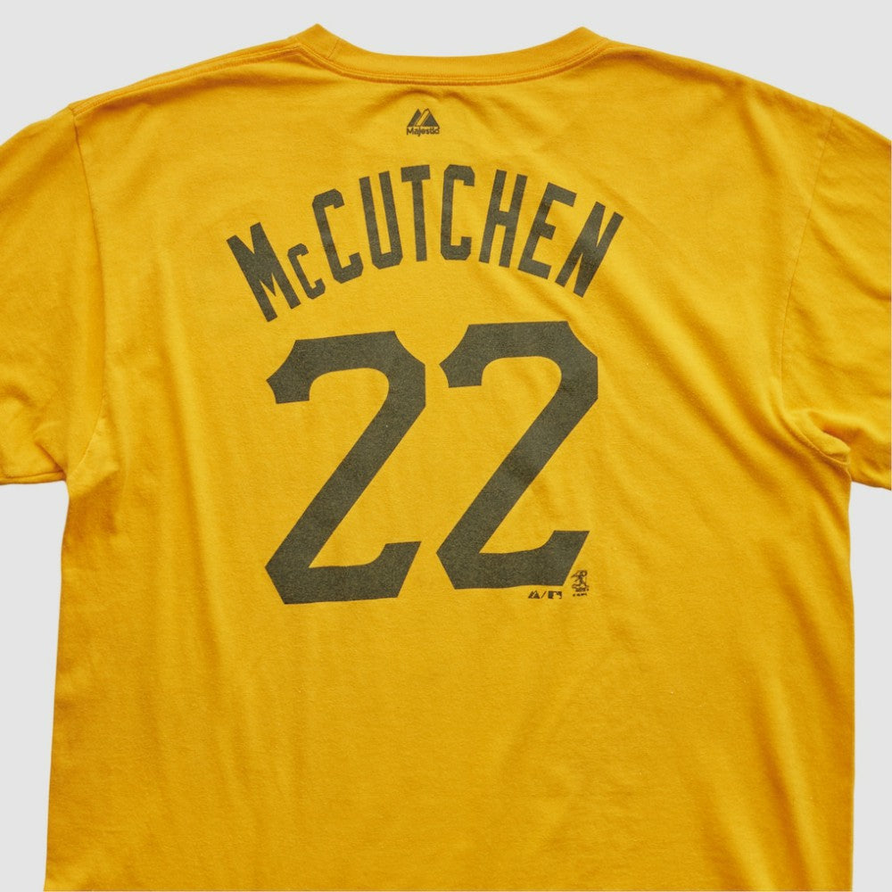 Pittsburgh Pirates Majestic 2000s T-shirt - Yellow - L by Fanatics Real Vintage T-shirts