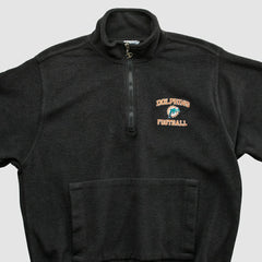 Miami Dolphins Champion 2000s 1/4 Zip Sweatshirt Black Vintage