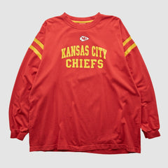 Kansas City Chiefs NFL 2000s Long Sleeve T-shirt Red Vintage