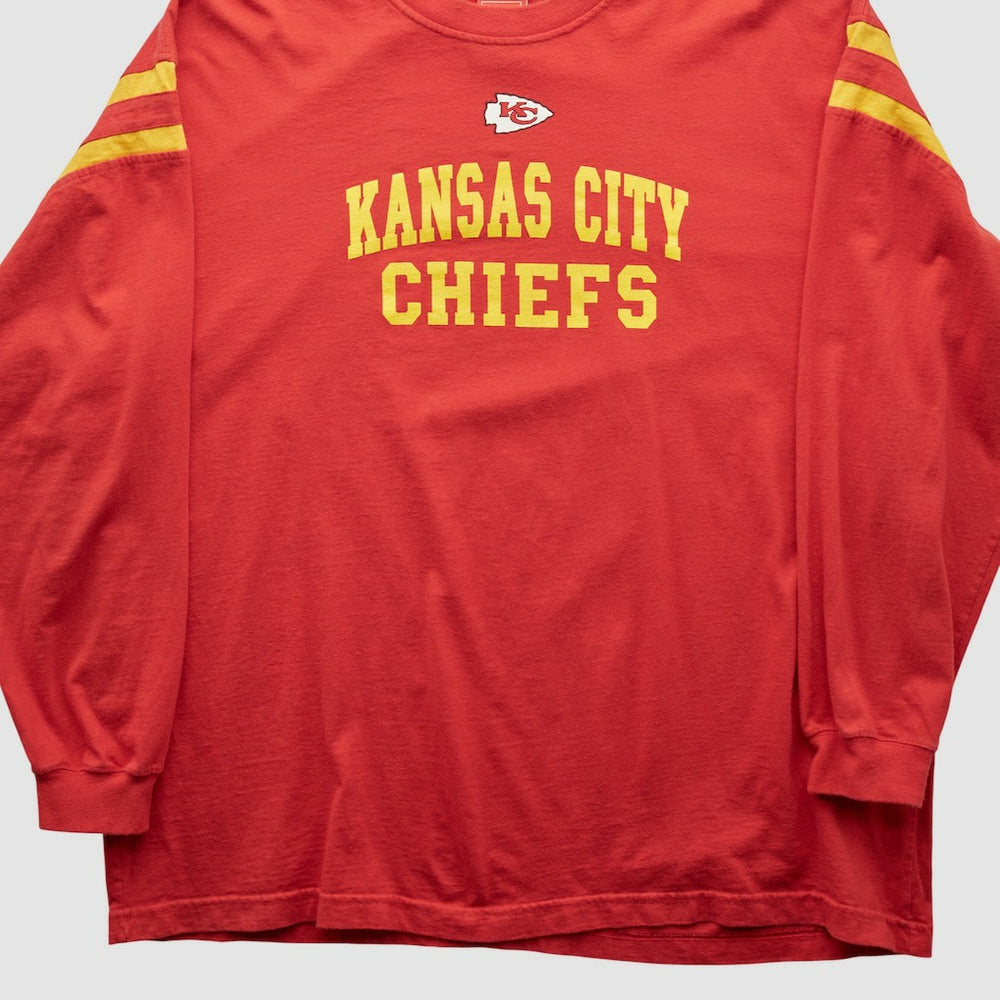 Kansas City Chiefs NFL 2000s Long Sleeve T-shirt Red Vintage