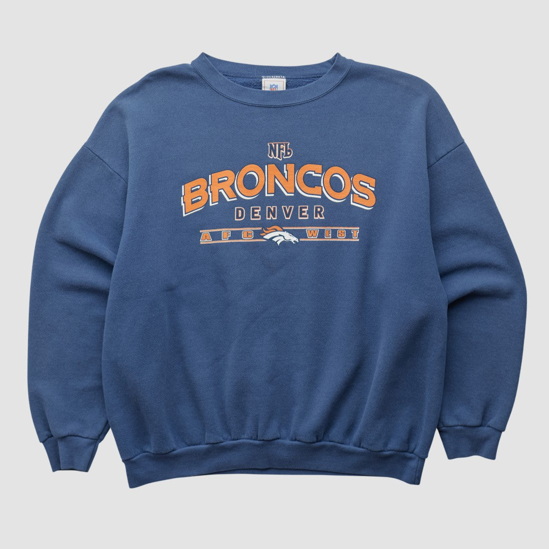 Denver Broncos NFL 2000s Pullover Sweatshirt Navy Vintage