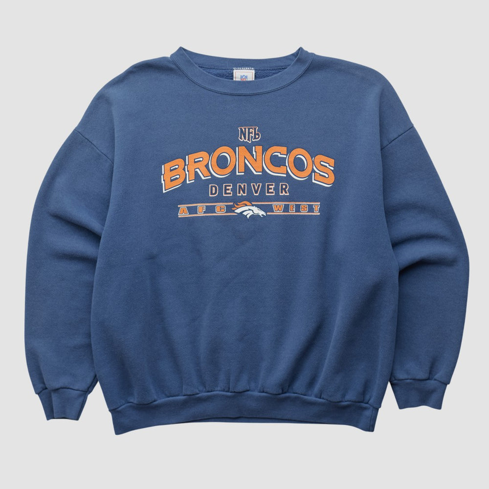 Denver Broncos NFL 2000s Pullover Sweatshirt Navy Vintage