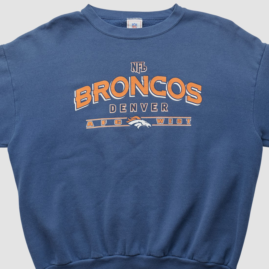 Denver Broncos NFL 2000s Pullover Sweatshirt Navy Vintage