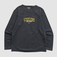 Pittsburgh Steelers Reebok 2000s Long Sleeve T-shirt Black Vintage