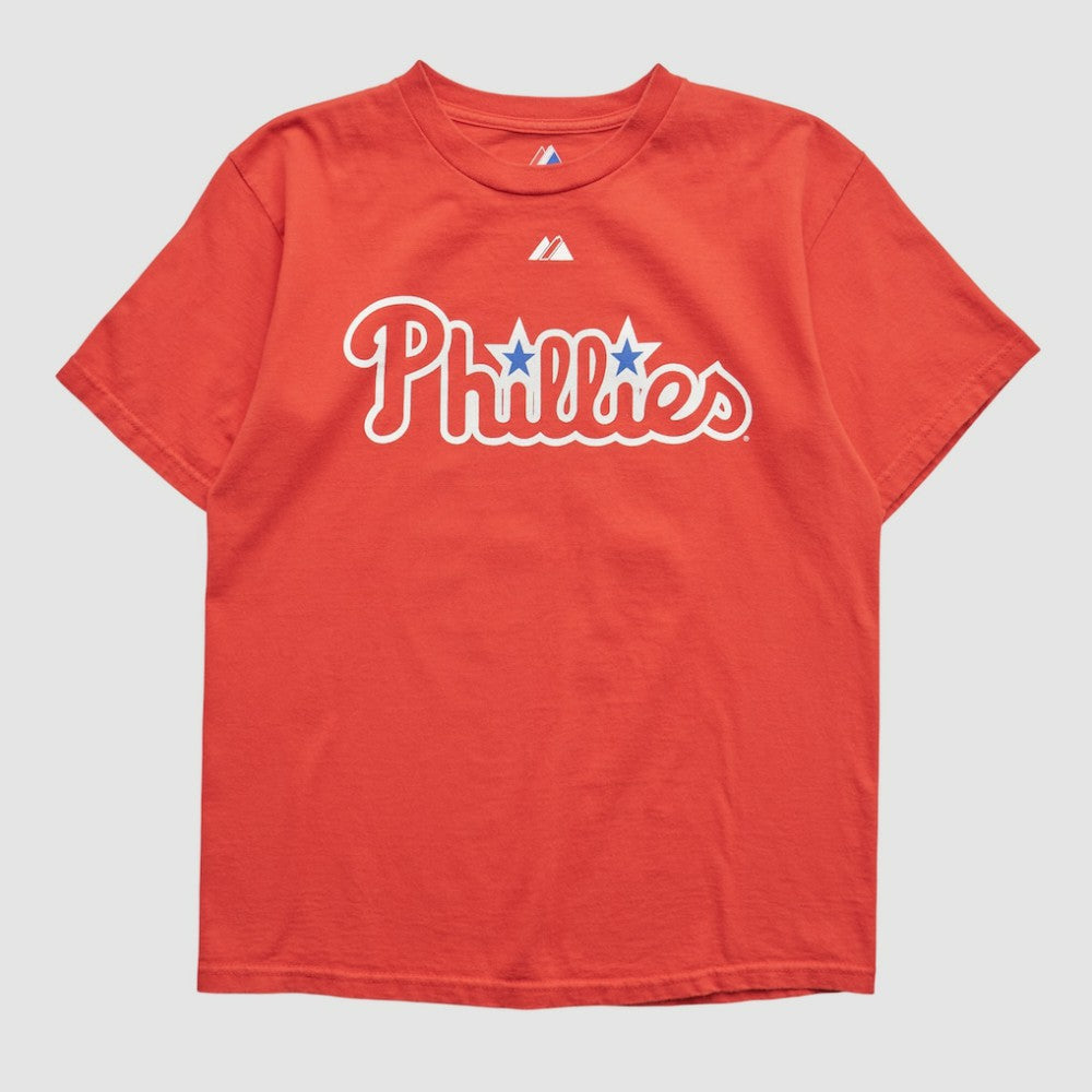 Philadelphia Phillies Majestic 2000s T-shirt - Red - XS by Fanatics Real Vintage T-shirts