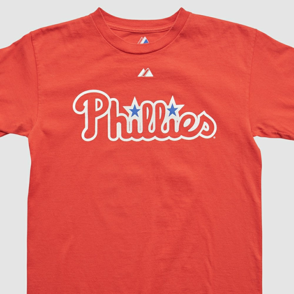 Philadelphia Phillies Majestic 2000s T-shirt - Red - XS by Fanatics Real Vintage T-shirts