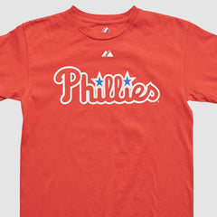 Philadelphia Phillies Majestic 2000s T-shirt - Red - XS by Fanatics Real Vintage T-shirts