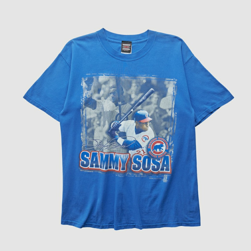 Sammy Sosa Sport One 1996 T-shirt - Blue - M by Fanatics Real Vintage T-shirts