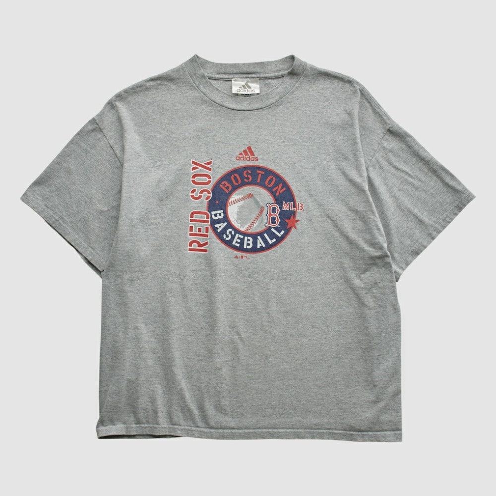 Boston Red Sox Adidas 2000s T-shirt - Heather Gray - M by Fanatics Real Vintage T-shirts