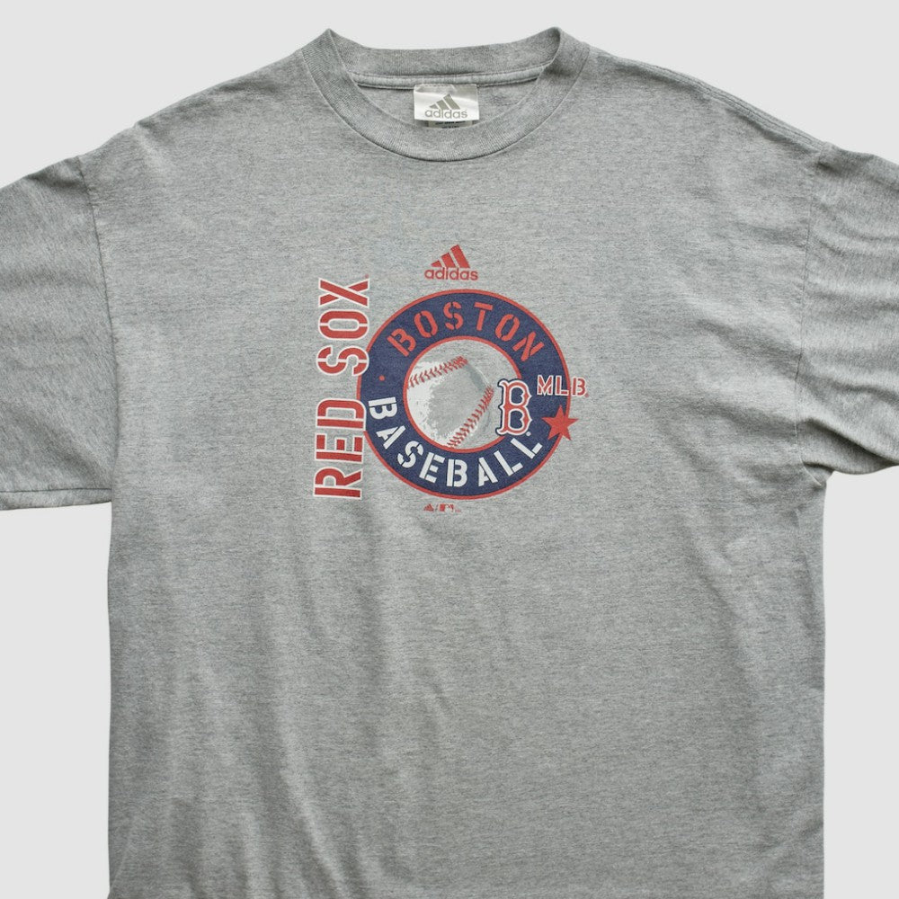 Boston Red Sox Adidas 2000s T-shirt - Heather Gray - M by Fanatics Real Vintage T-shirts