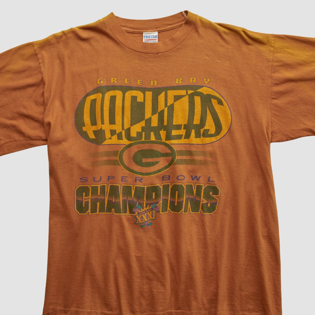 Green Bay Packers True Fan 1997 T-shirt Clay Vintage