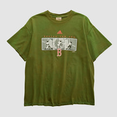 Boston Red Sox Adidas 2000s T-shirt - Olive - M by Fanatics Real Vintage T-shirts