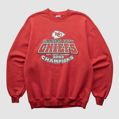 Kansas City Chiefs Jerzees 2003 Pullover Sweatshirt Red Vintage