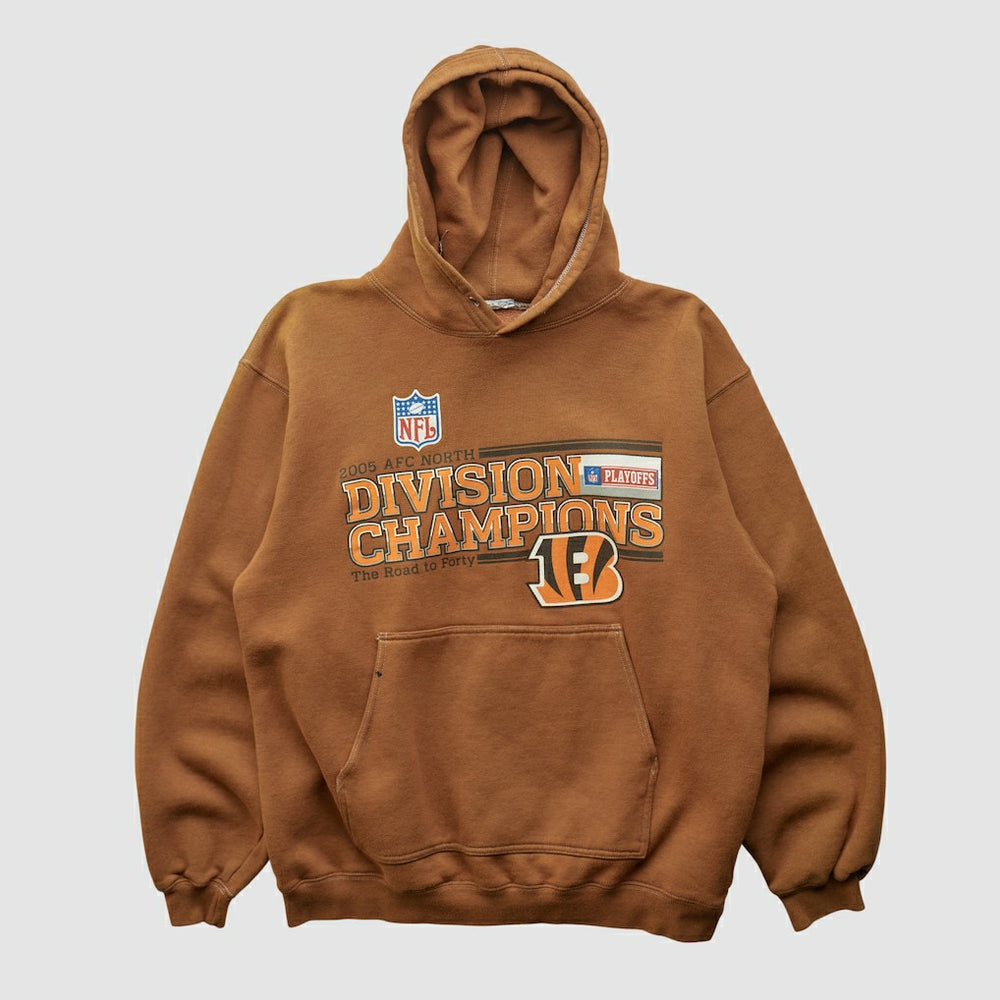 Cincinnati Bengals 2005 Hooded Pullover Sweatshirt Clay Vintage