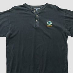 Green Bay Packers Logo 7 90s Long Sleeve T-shirt Black Vintage