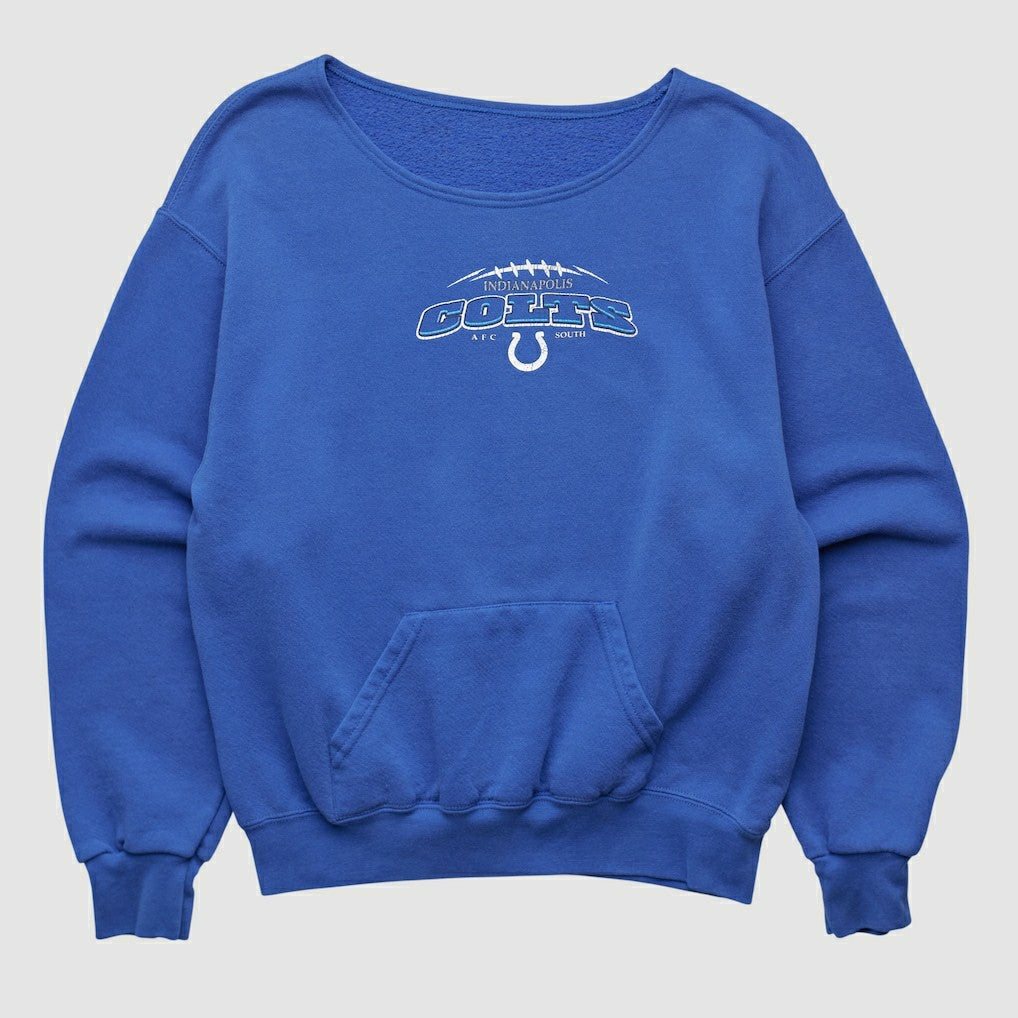 Indianapolis Colts 2000s Pullover Sweatshirt Blue Vintage