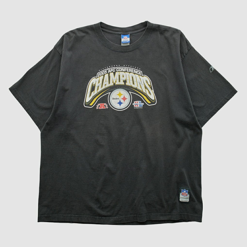 Pittsburgh Steelers Reebok 2005 T-shirt Black Vintage