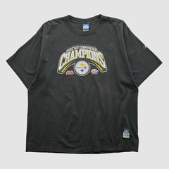 Pittsburgh Steelers Reebok 2005 T-shirt Black Vintage