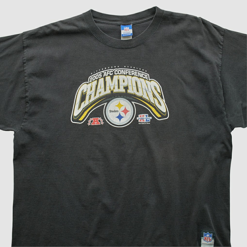 Pittsburgh Steelers Reebok 2005 T-shirt Black Vintage