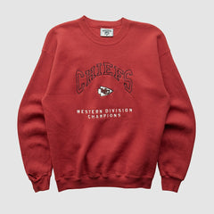 Kansas City Chiefs Lee Apparel 90s Pullover Sweatshirt Red Vintage