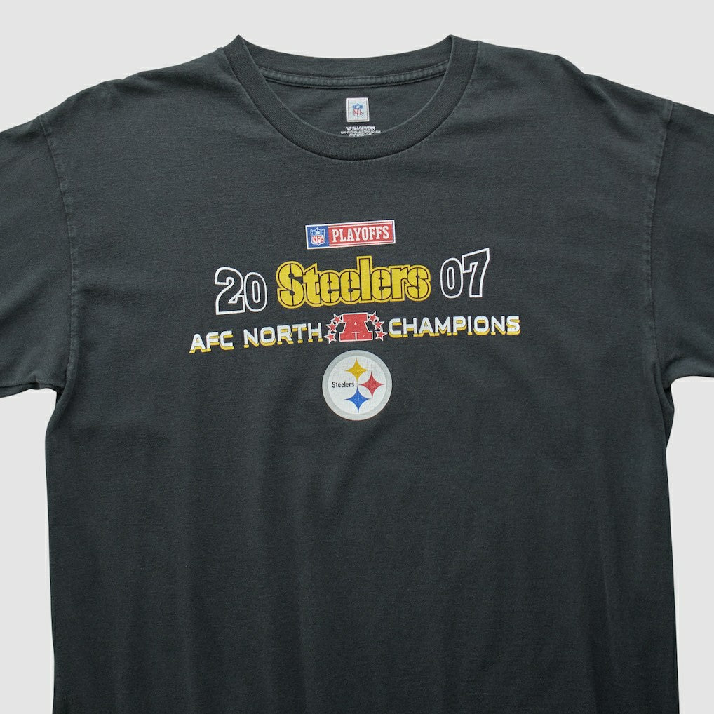 Pittsburgh Steelers NFL 2007 Long Sleeve T-shirt Black Vintage