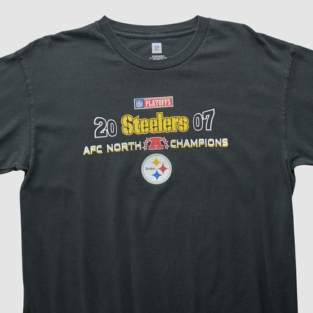 Pittsburgh Steelers NFL 2007 Long Sleeve T-shirt Black Vintage