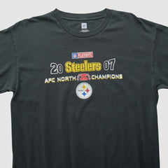 Pittsburgh Steelers NFL 2007 Long Sleeve T-shirt Black Vintage