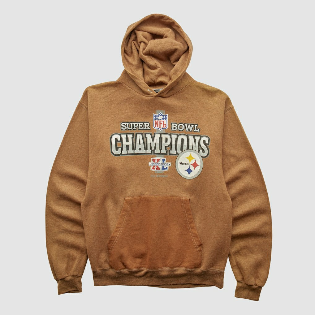 Super Bowl XL Reebok 2006 Hooded Pullover Sweatshirt Clay Vintage