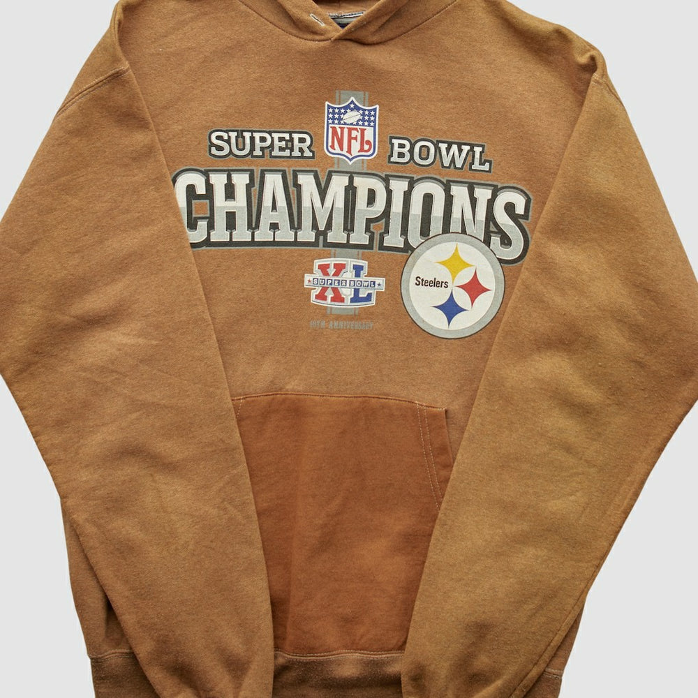 Super Bowl XL Reebok 2006 Hooded Pullover Sweatshirt Clay Vintage