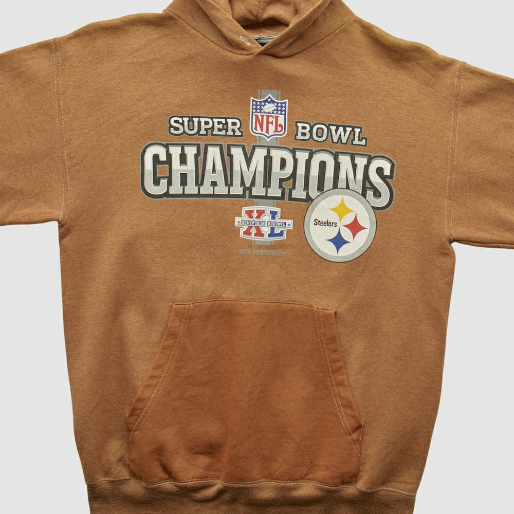 Super Bowl XL Reebok 2006 Hooded Pullover Sweatshirt Clay Vintage