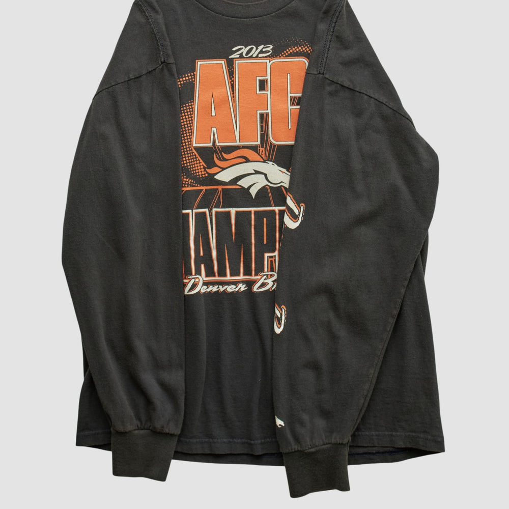 Denver Broncos NFL 2013 Long Sleeve T-shirt Black Vintage